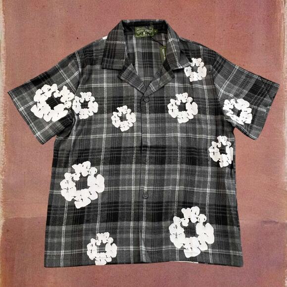 Denim Tears Black Grey Short Sleeve - Picture 1 of 3